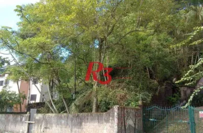Terreno à venda, 588 m² por r$ 450.000,00 - morro de nova cintra - santos/sp