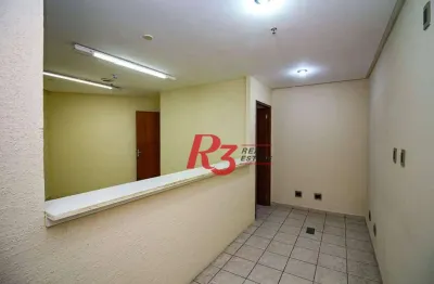 Sala para alugar, 54 m² por r$ 2.800,02/mês - vila nova - santos/sp