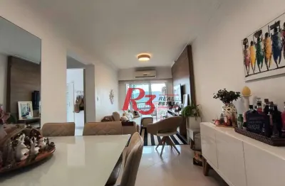 Apartamento com 2 dormitórios à venda, 73 m² por r$ 850.000,00 - ponta da praia - santos/sp