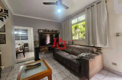 Sobrado com 2 dormitórios à venda, 98 m² por r$ 650.000,00 - campo grande - santos/sp