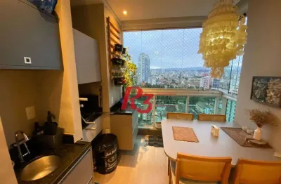 Apartamento à venda, 80 m² por r$ 1.400.000,00 - ponta da praia - santos/sp