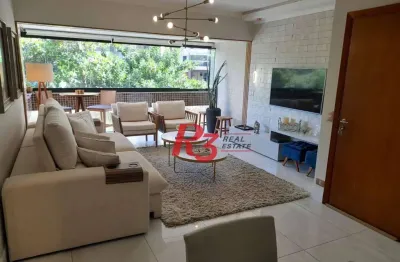 Apartamento com 3 dormitórios à venda, 140 m² por r$ 750.000,00 - centro - guarujá/sp