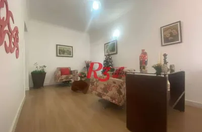 Apartamento com 3 dormitórios à venda, 147 m² por r$ 1.300.000,00 - embaré - santos/sp