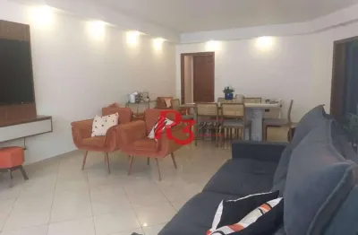 Apartamento com 3 dormitórios à venda, 156 m² por r$ 1.100.000,00 - gonzaga - santos/sp