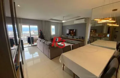 Apartamento com 2 dormitórios à venda, 82 m² por r$ 725.000,00 - estuário - santos/sp