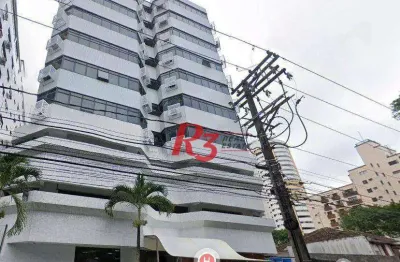 Sala, 56 m² - venda por r$ 400.000,00 ou aluguel por r$ 3.400,00/mês - pompéia - santos/sp