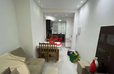 Apartamento com 2 dormitórios à venda, 60 m² por r$ 300.000,00 - centro - são vicente/sp