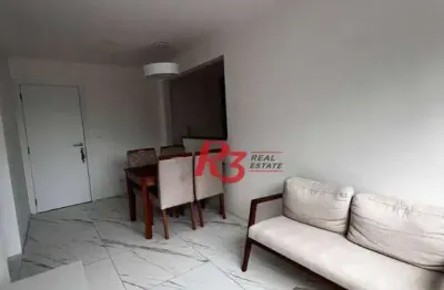 Apartamento com 2 dormitórios, 58 m² - venda por r$ 544.000,00 ou aluguel por r$ 4.890,00/mês - marapé - santos/sp