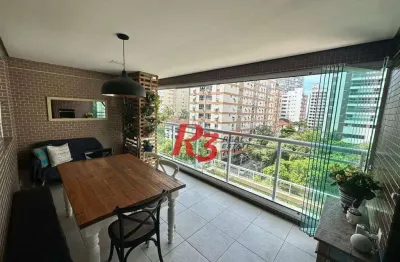 Apartamento com 3 dormitórios à venda, 87 m² por r$ 1.200.000,00 - pompéia - santos/sp