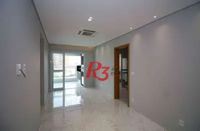 Apartamento com 2 dormitórios à venda, 87 m² por r$ 1.600.000,00 - gonzaga - santos/sp