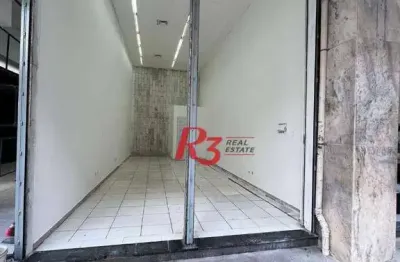 Loja para alugar, 80 m² por r$ 8.000,00/mês - centro - santos/sp