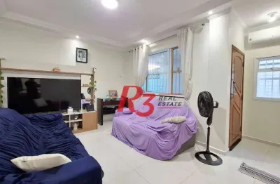 Casa à venda, 100 m² por r$ 890.000,00 - aparecida - santos/sp
