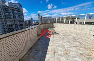Cobertura à venda, 422 m² por r$ 1.500.000,00 - ponta da praia - santos/sp