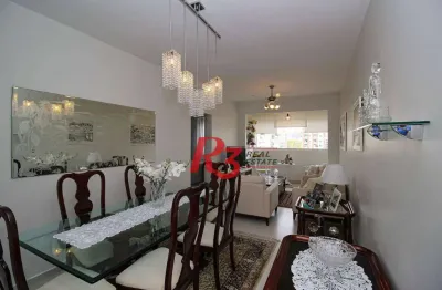 Apartamento com 2 dormitórios à venda, 92 m² por r$ 869.000,00 - boqueirão - santos/sp