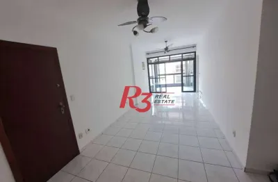 Apartamento com 2 dormitórios para alugar, 98 m² por r$ 6.000,00/mês - ponta da praia - santos/sp