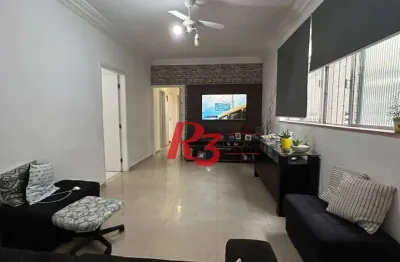 Apartamento à venda, 94 m² por r$ 585.000,00 - embaré - santos/sp