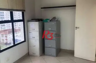 Sala para alugar, 63 m² por r$ 5.500,00/mês - aparecida - santos/sp