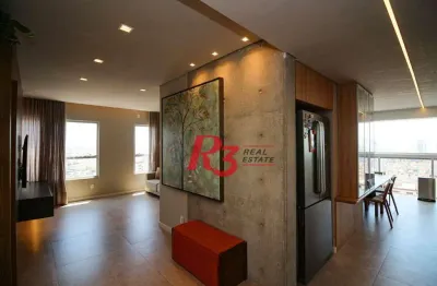 Apartamento à venda, 74 m² por r$ 1.080.000,00 - embaré - santos/sp