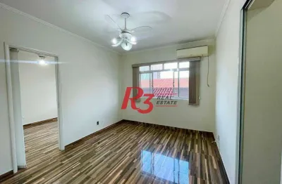Apartamento à venda, 56 m² por r$ 370.000,00 - marapé - santos/sp