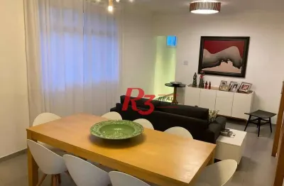 Apartamento com 3 dormitórios à venda, 110 m² por r$ 740.000,00 - boqueirão - santos/sp