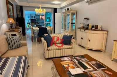 Apartamento para alugar, 232 m² por r$ 29.000,02/mês - aparecida - santos/sp