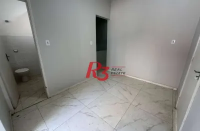 Sala para alugar, 54 m² por r$ 3.000,00/mês - boqueirão - santos/sp