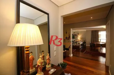 Apartamento com 3 suítes à venda, 360 m² por r$ 4.000.000 - boqueirão - santos/sp