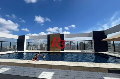 Apartamento com 1 dormitório à venda, 54 m² por r$ 750.000,00 - boqueirão - santos/sp