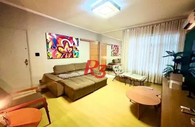 Apartamento à venda, 115 m² por r$ 620.000,00 - gonzaga - santos/sp