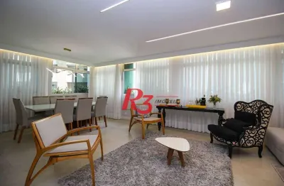 Apartamento com 3 dormitórios à venda, 208 m² por r$ 2.500.000,00 - aparecida - santos/sp