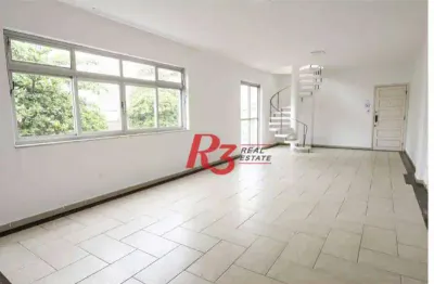 Apartamento duplex com 5 quartos à venda, 208 m² por r$ 960.000 - embaré - santos/sp