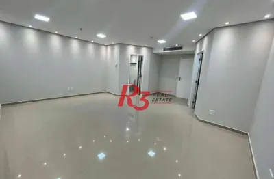 Sala, 50 m² - venda por r$ 350.000,00 ou aluguel por r$ 4.200,00/mês - boqueirão - santos/sp