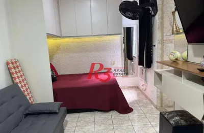 Apartamento com 1 dormitório à venda, 34 m² por r$ 330.000,00 - ponta da praia - santos/sp