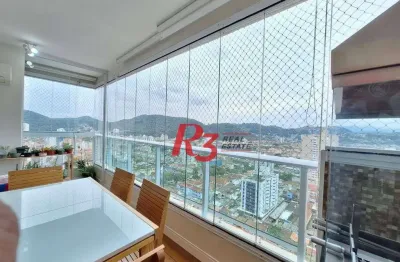Apartamento, 88 m² - venda por r$ 1.280.000,00 ou aluguel por r$ 8.000,02/mês - campo grande - santos/sp