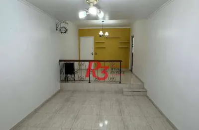 Apartamento com 3 dormitórios à venda, 130 m² por r$ 580.000,00 - campo grande - santos/sp