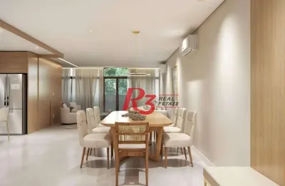 Apartamento com 4 dormitórios à venda, 270 m² por r$ 2.950.000,00 - boqueirão - santos/sp