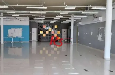 Loja para alugar, 427 m² por r$ 31.422,43/mês - ponta da praia - santos/sp