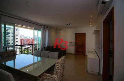 Apartamento à venda, 138 m² por r$ 1.400.000,00 - gonzaga - santos/sp