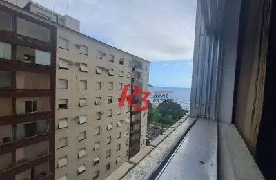 Apartamento com 1 dormitório à venda, 57 m² por r$ 372.000,00 - embaré - santos/sp