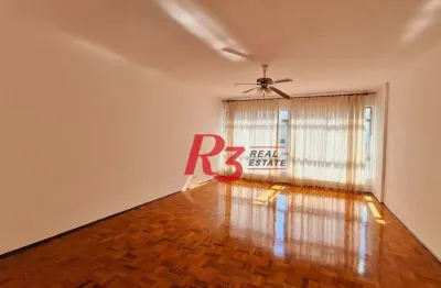 Apartamento, 131 m² - venda por r$ 800.000,00 ou aluguel por r$ 5.700,00/mês - gonzaga - santos/sp