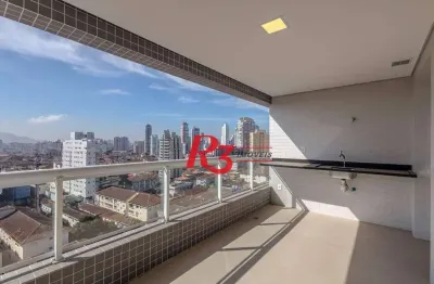 Apartamento com 2 suítes à venda, 81 m² - boqueirão - santos/sp