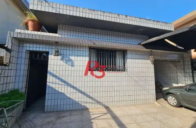 Casa com 2 dormitórios à venda, 324 m² por r$ 1.400.000,00 - embaré - santos/sp