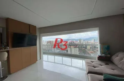 Apartamento à venda, 105 m² por r$ 990.000,00 - macuco - santos/sp