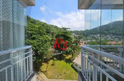 Apartamento com 2 dormitórios à venda, 64 m² por r$ 543.000,00 - marapé - santos/sp