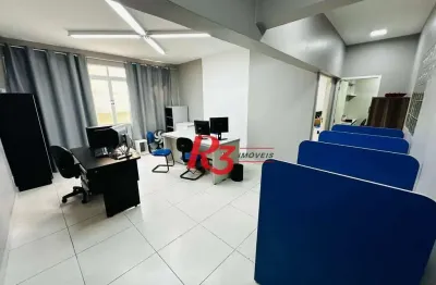 Sala, 89 m² - venda por r$ 300.000,00 ou aluguel por r$ 3.000,00/mês - centro - santos/sp
