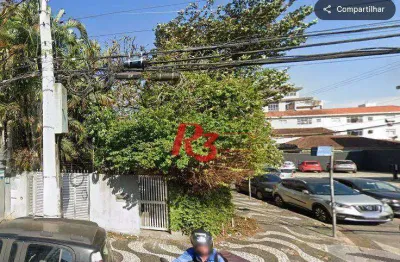 Terreno à venda, 272 m² por r$ 2.200.000,00 - embaré - santos/sp