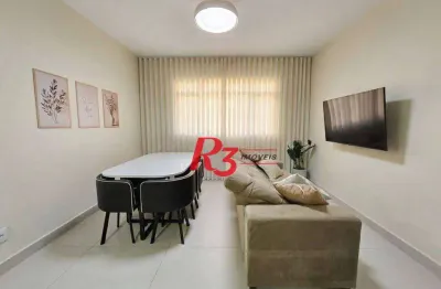 Apartamento com 3 dormitórios à venda, 85 m² por r$ 640.000,00 - ponta da praia - santos/sp