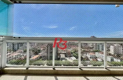 Apartamento à venda, 85 m² por r$ 963.000,00 - marapé - santos/sp