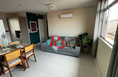 Apartamento à venda, 75 m² por r$ 480.000,00 - macuco - santos/sp