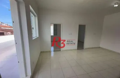 Sobreposta alta 3 dormitórios para locação  r$ 3.500,00 no campo grande em santos